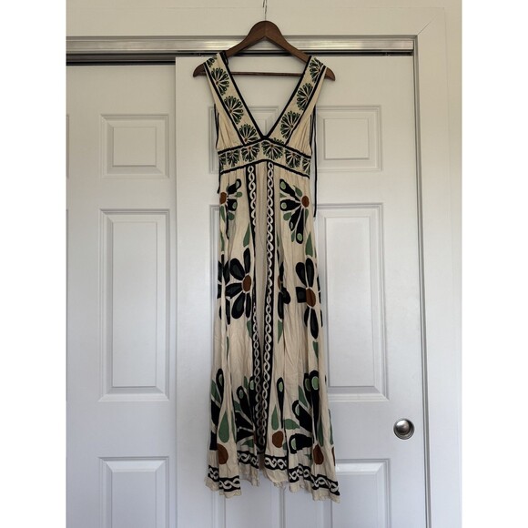 FARM Rio Dresses & Skirts - Farm Rio Womens Green M Sleeveless Beach Summer Maxi Florejo Dress Everyday